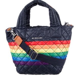 MZ Wallace Quilted Nylon Rainbow tote bag